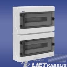 Skydelis RH-36 (2x18) virštinkinis, IP65, Elektroplast 1 Skydelis RH-36 (2x18) virštinkinis, IP65, Elektroplast 1