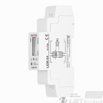 Skaitiklis elektros 5-45A UKSP880577 LEM-04 1fazė, ZAMEL 1 Skaitiklis elektros 5-45A UKSP880577 LEM-04 1fazė, ZAMEL 1