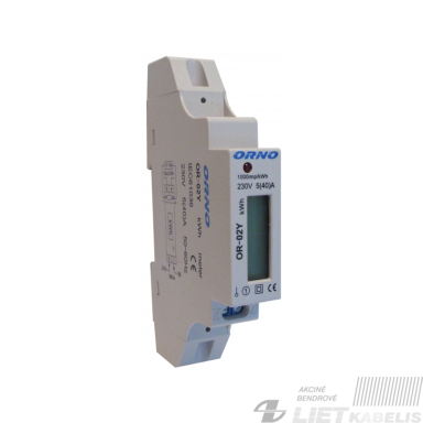Elektros energijos elektroninis skaitiklis 1f 5-40A OR-WE-519 ORNO