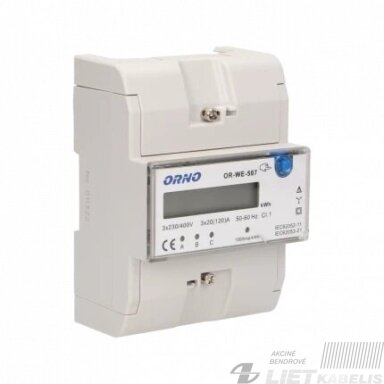 Skaitiklis elektroninis 3F, 20-120A, OR-WE-507, ORNO Skaitiklis elektroninis 3F, 20-120A, OR-WE-507, ORNO