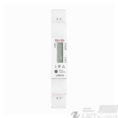 Skaitiklis elektros 5-45A UKSP880577 LEM-04 1fazė, ZAMEL