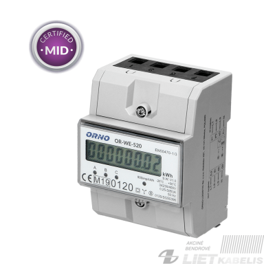 Skaitiklis elektroninis OR-WE-520 3F 5-80 Orno