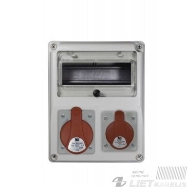 Skydas paskirstymo R-BOX 240-8 5x16A,5x32A, 8 modulių, IP44, Pawbol Skydas paskirstymo R-BOX 240-8 5x16A,5x32A, 8 modulių, IP44, Pawbol