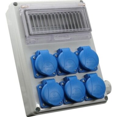 Skydas ROS FI160 BV/S 8modulių, 6x230V, IP54, SEZ Skydas ROS FI160 BV/S 8modulių, 6x230V, IP54, SEZ