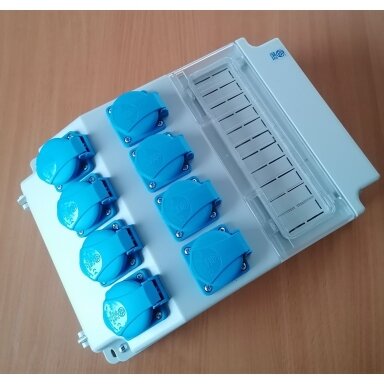 Skydelis ROS 11/x-26/S su rozėtėmis 8x230V, SEZ Skydelis ROS 11/x-26/S su rozėtėmis 8x230V, SEZ