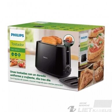 Skrudintuvas HD2582/90 juodas,Philips 1 Skrudintuvas HD2582/90 juodas,Philips 1