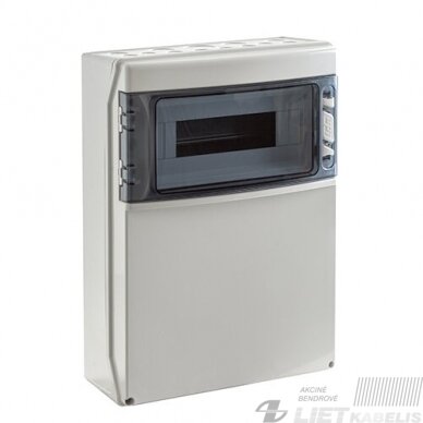 Skydas pramoniniams lizdams (be lizdų)1x12UV N/PE v/t IP65 IDE