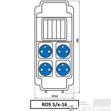 Skydelis ROS 5/x-16/S 4X230V SEZ 1 Skydelis ROS 5/x-16/S 4X230V SEZ 1