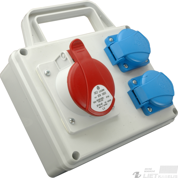 Skydelis su kištukiniais lizdais, ROSP1631S 2x230V+1x16A , SEZ 1 Skydelis su kištukiniais lizdais, ROSP1631S 2x230V+1x16A , SEZ 1