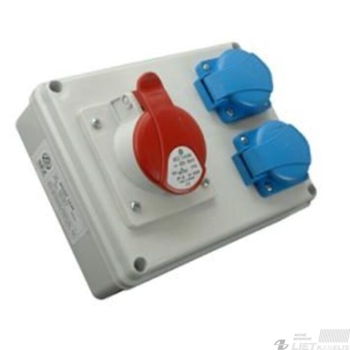 Skydelis su kištukiniais lizdais, ROSP1631S 2x230V+1x16A , SEZ Skydelis su kištukiniais lizdais, ROSP1631S 2x230V+1x16A , SEZ
