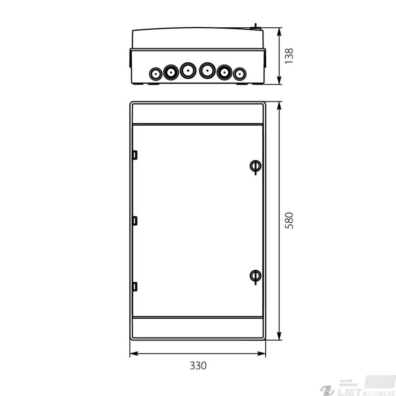 Skydas RH-36 (3x12) virštinkinis IP65 Elektro-plast 1