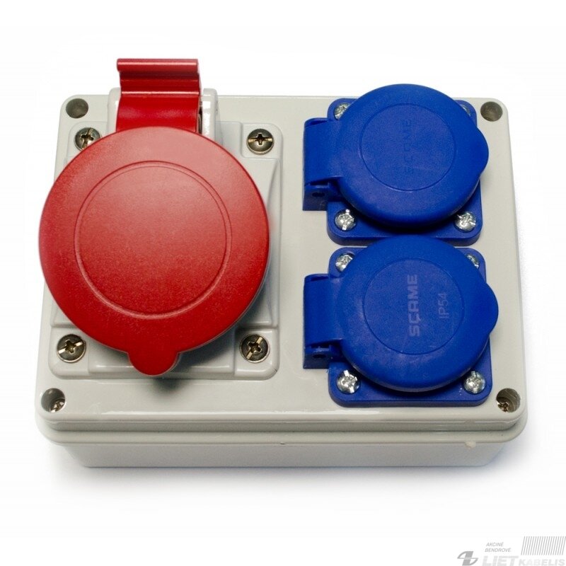 Skydas su lizdais 1x16A+2x230V 686D, Scame