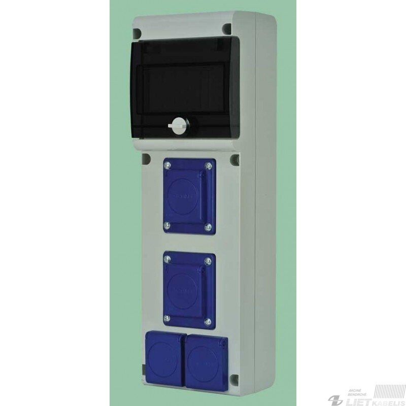 Skydelis, su kištukiniais lizdais, 632D.W22 4x230V, Scame Skydelis, su kištukiniais lizdais, 632D.W22 4x230V, Scame