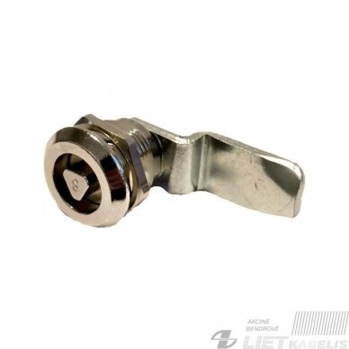 Spynelė skydui Tibox su trikampiu 8mm raktu Spynelė skydui Tibox su trikampiu 8mm raktu