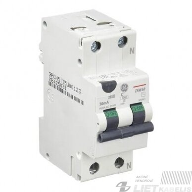 Srovės nuotėkio relė DM60 10/1N/C/003 GE Srovės nuotėkio relė DM60 10/1N/C/003 GE