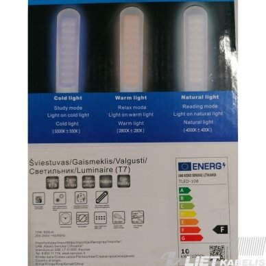 Stalinis Led šviestuvas HR T7, 10W 1 Stalinis Led šviestuvas HR T7, 10W 1