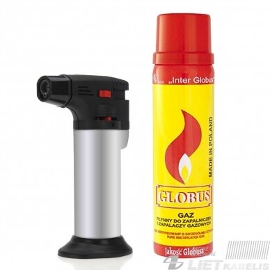 Dujų balionas žiebtuvėliams 90ml. GLOBUS 1 Dujų balionas žiebtuvėliams 90ml. GLOBUS 1