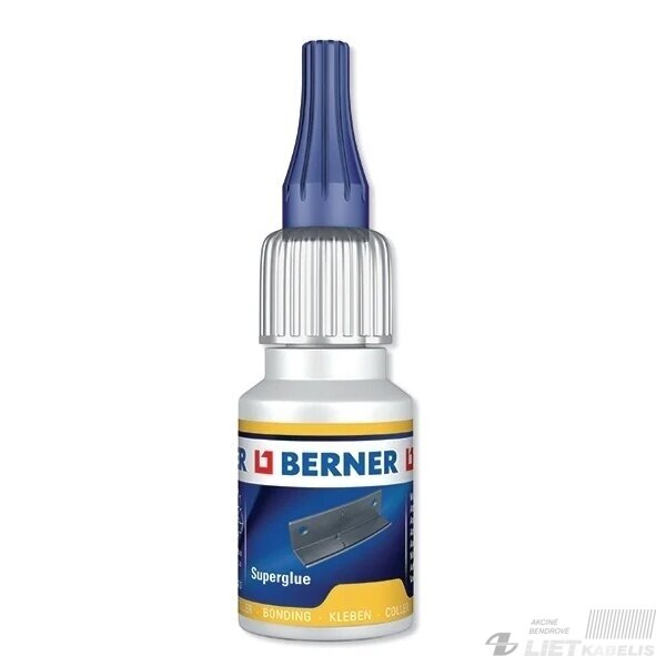 Super klijai ciano akrilatas 20g, Berner Super klijai ciano akrilatas 20g, Berner