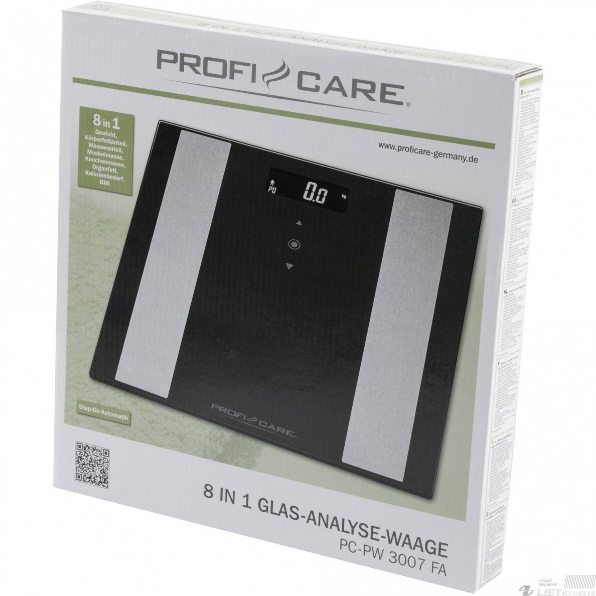 Svarstyklės elektroninės PC-PW 3007 FA, ProfiCare 1 Svarstyklės elektroninės PC-PW 3007 FA, ProfiCare 1