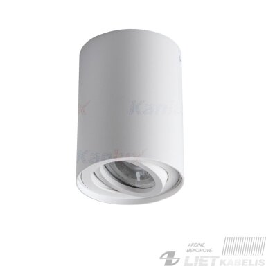Šviestas BORD XS DLP-50-B, GU10, baltas, IP20, KANLUX