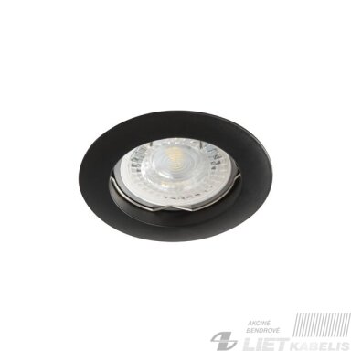 Šviestuvas montuojamas G5.3/GU10, juodas vartomas, IP20, SPECTORLIGHT