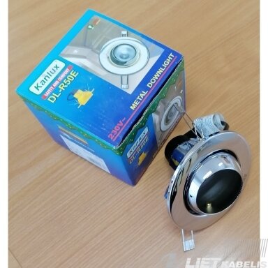 Įleidžiamas, apvalus, šviestuvas DL-R50E, 60W, E14 IP20, Kanlux