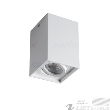 Šviestuvas GORD XS DLP-50-B, GU10, baltas, IP20, KANLUX