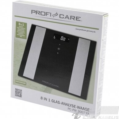 Svarstyklės elektroninės  PC-PW 3007 FA, ProfiCare 1