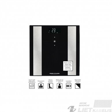 Svarstyklės elektroninės PC-PW 3007 FA, ProfiCare 3 Svarstyklės elektroninės PC-PW 3007 FA, ProfiCare 3