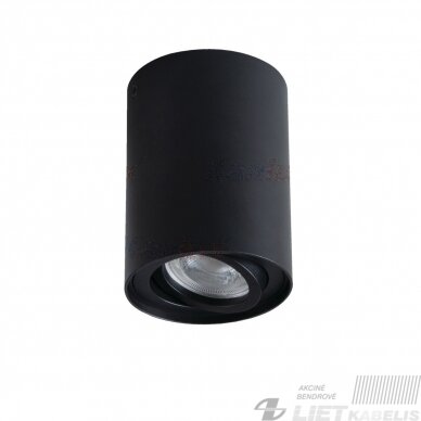 Šviestas BORD XS DLP-50-B, GU10, juodas, IP20, KANLUX