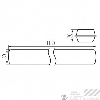 Šviestas MAH-LED HI 26W-NW  4000K  3900LM  IK08 IP65 Kanlux 1