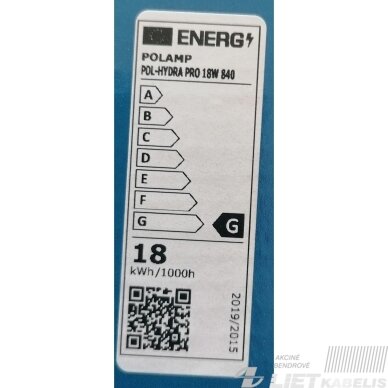 Šviestuvas LED HYDRA 18W 4000K 1440lm IP65 POLAMP 2 Šviestuvas LED HYDRA 18W 4000K 1440lm IP65 POLAMP 2