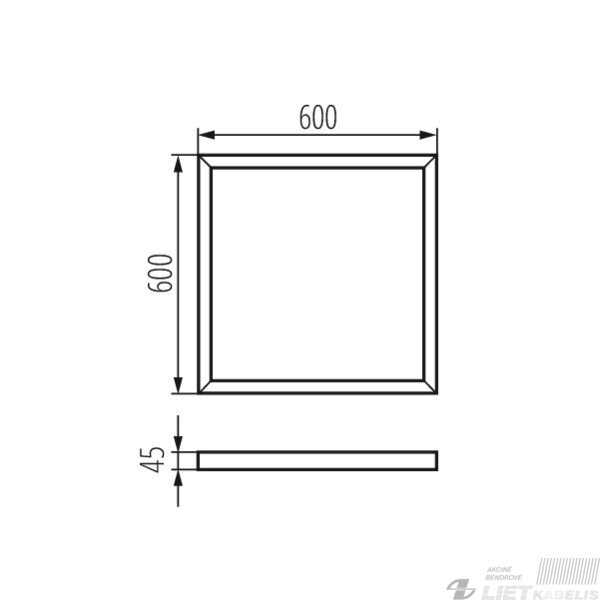 Šviestuvo rėmas, virštinkiniam montavimui 600x600mm , Kanlux 1 Šviestuvo rėmas, virštinkiniam montavimui 600x600mm , Kanlux 1