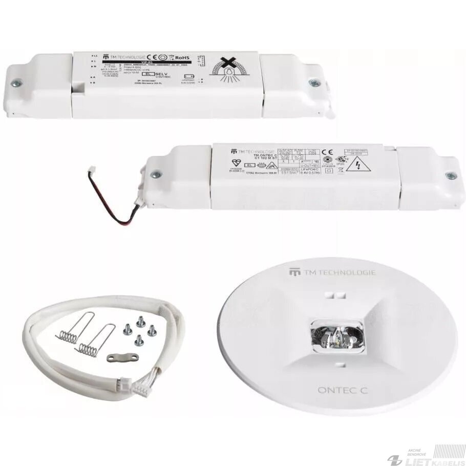 Šviestuvas avarinis Ontec C M1 180 NM ST, IP20, potinkinis, TM Technologie Šviestuvas avarinis Ontec C M1 180 NM ST, IP20, potinkinis, TM Technologie