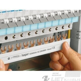 Šyna komutacinė 3P(trifazė) BBU 3L 16 M12 EC 16mm², 4modulių , Noark 1 Šyna komutacinė 3P(trifazė) BBU 3L 16 M12 EC 16mm², 4modulių , Noark 1