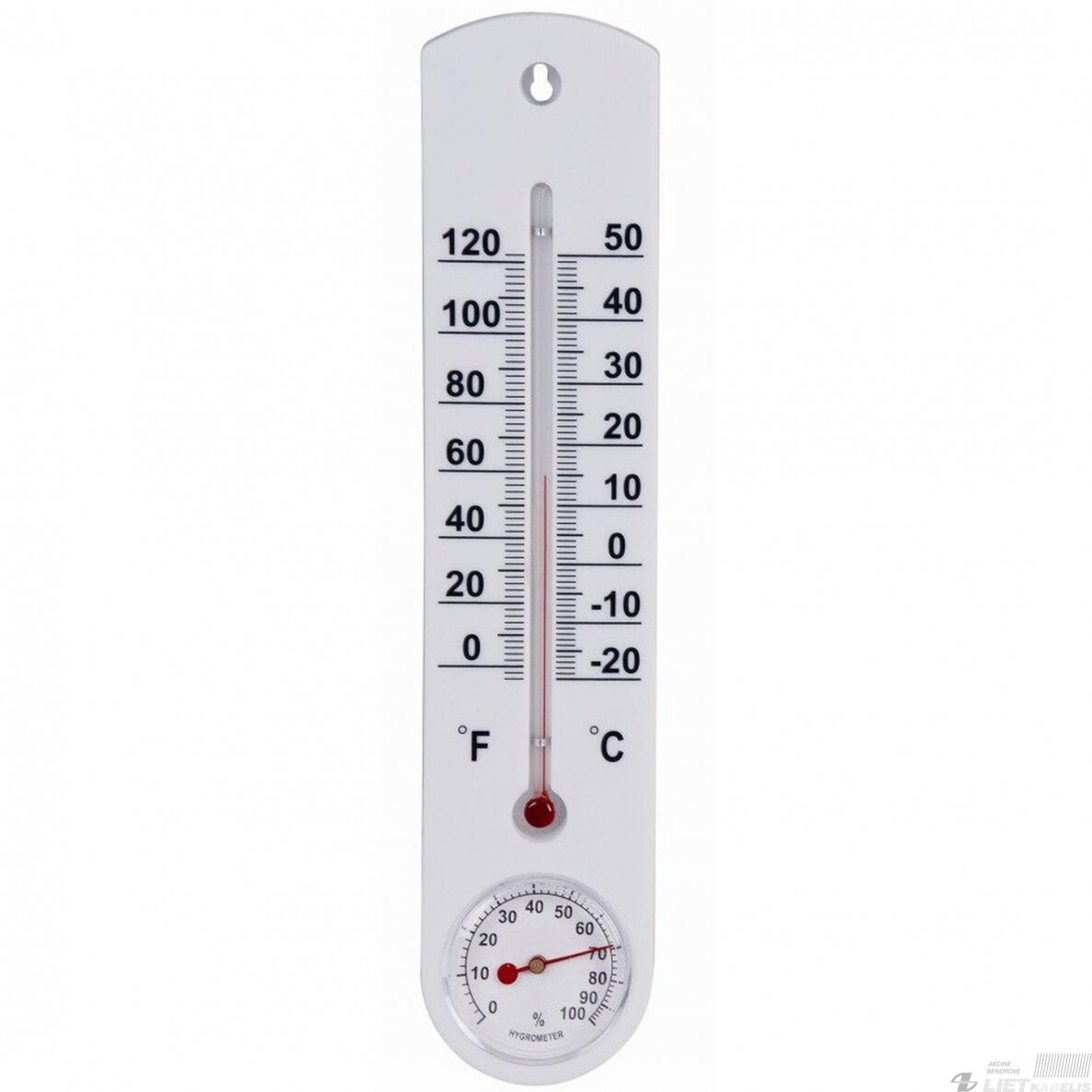 Termometras/higrometras vidaus/lauko ZLS-053, OKKO