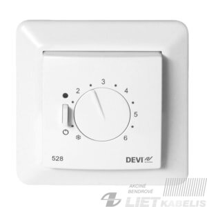 Termostatas patalpos DEVIREG 530 su grindų jutikliu p/t IP31 DEVI Termostatas patalpos DEVIREG 530 su grindų jutikliu p/t IP31 DEVI