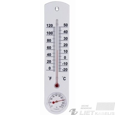 Termometras/higrometras vidaus/lauko ZLS-053, OKKO