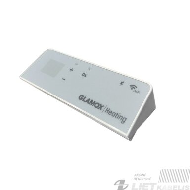 Termostatas Glamox Wi-Fi/BLE H40/H60, 230V, baltas,Adax