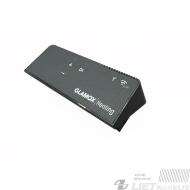 Termostatas Glamox Wi-Fi/BLE H40/H60, 230V, juodas,Adax