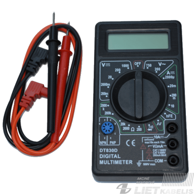 Testeris skaitmenins DT830D