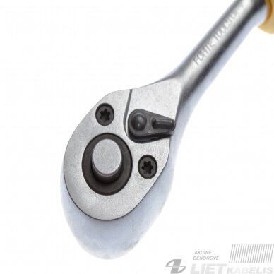 Terkšlinis raktas 291813 1/4" 72 dantukų, Forte Tools 4 Terkšlinis raktas 291813 1/4" 72 dantukų, Forte Tools 4