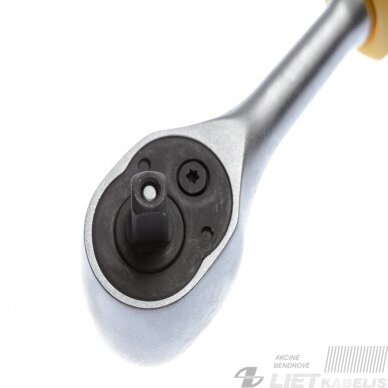 Terkšlinis raktas 291813 1/4" 72 dantukų, Forte Tools 3 Terkšlinis raktas 291813 1/4" 72 dantukų, Forte Tools 3