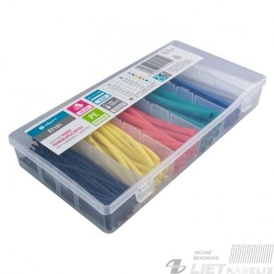 Termo vamzdelų rinkinys 1.5-13 mm, 100vnt, DPM Termo vamzdelų rinkinys 1.5-13 mm, 100vnt, DPM