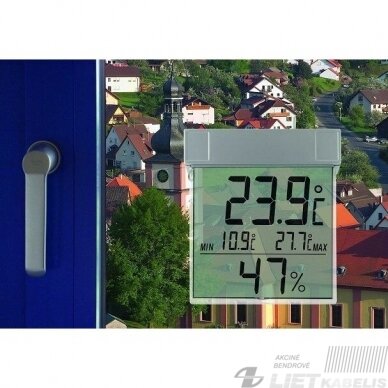 Termometras-higrometras lauko temperatūrai, ant lango, Vision, TFA 2