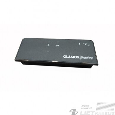 Termostatas Glamox Wi-Fi/BLE H40/H60, 230V, juodas,Adax 1