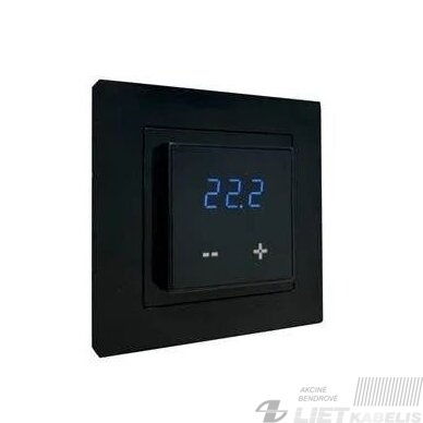 Termostatas HT-107B grindų su sensoriu juodas, HEBER Termostatas HT-107B grindų su sensoriu juodas, HEBER