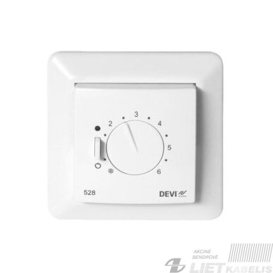 Termostatas patalpos DEVIREG 530 su grindų jutikliu p/t IP31 DEVI Termostatas patalpos DEVIREG 530 su grindų jutikliu p/t IP31 DEVI