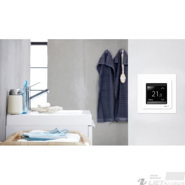 Termostatas grindims 140F1064 16A ip21 baltas touch DEVI 1 Termostatas grindims 140F1064 16A ip21 baltas touch DEVI 1