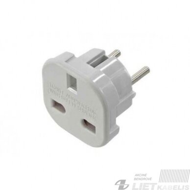 Adapteris elektros tinklui iš EU į UK, FAR